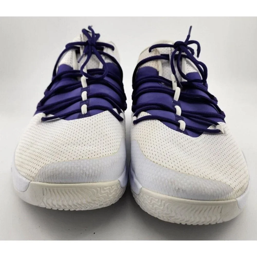 Nike Mens Hyperdunk X Low TB White Purple Basketball Shoes‎ Size 20 AT3867-111